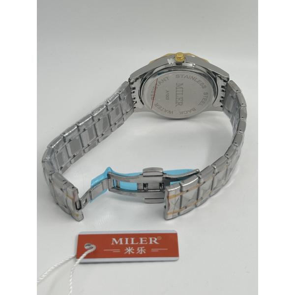 ML-1003 Reloj de pulsera de cuarzo Reloj a prueba de agua Reloj luminoso Reloj de acero inoxidable