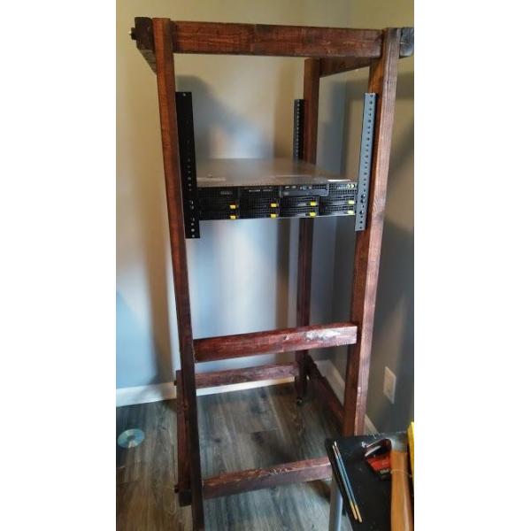 4U Вертикальная установка с рельсом сетевого шкафа в черном порошкообразном покрытии