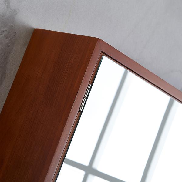 Древесина съемного зеркала макияжа Bathroom вешалки 3mm толстого резиновая