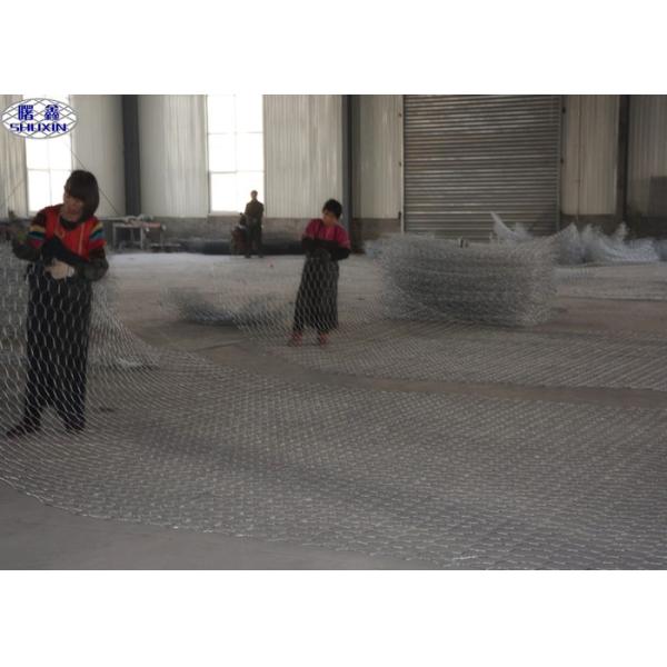 60*80 Gabion Wall Cages / Wire Cage Stone Retaining Walls Hexagonal Style