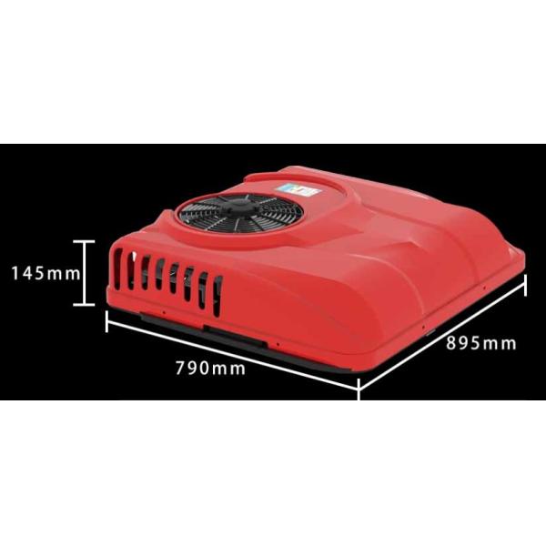 R134a Refrigerant Monoblock Ultra Thin Roof Top Truck Air Conditioner DC24V Low Profile AC Cooling Unit