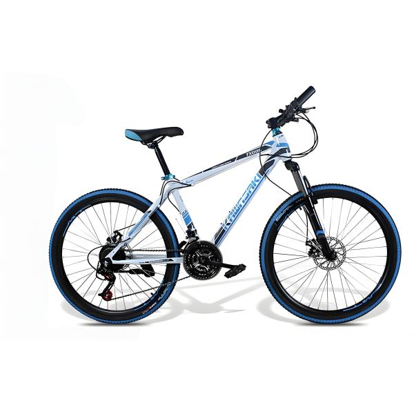 Aluminum Frame 21 Speed 26 Inch Full Suspension Mountain Bike With Dual Disc Brake Lock Out Suspension Fork
