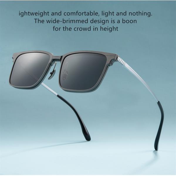 Магнитные чистые титановые алюминиевые очки Мода портативные очки