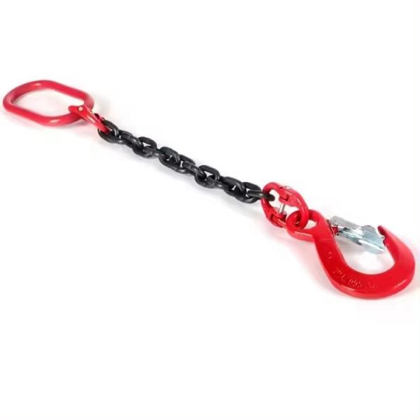 Grau 80 G80 ajustável 6 mm Chain Sling de perna única para elevação Diâmetro 8 mm