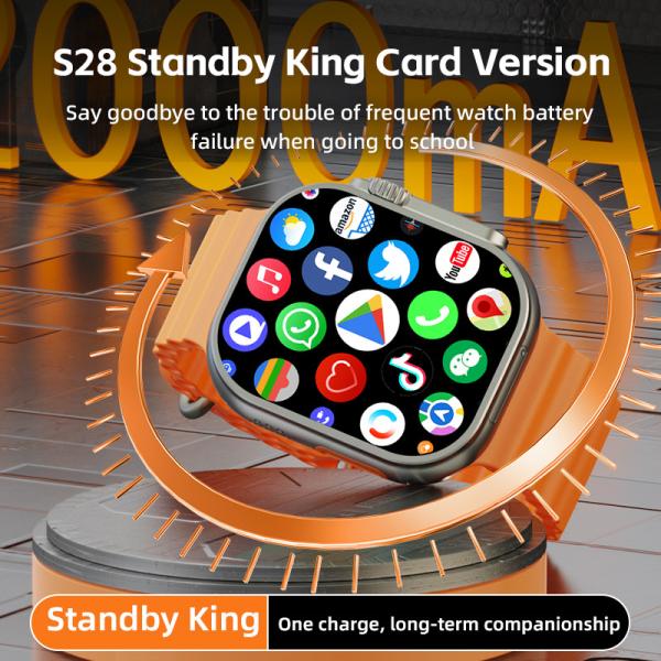 CD12 4G LTE スマートウォッチ 旋回カメラとタッチズーム 防水アモールディスプレイ 2000mA バッテリー