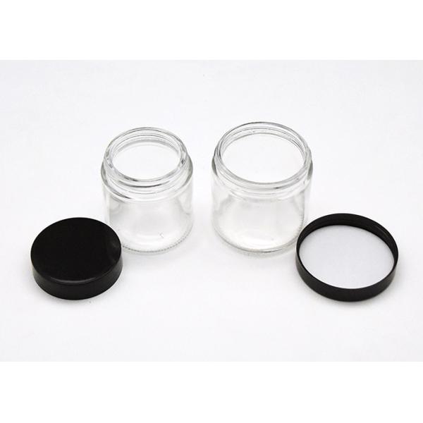 Eco Friendly Cosmetic Glass Bottles Glass Cosmetic Jars 4oz Smooth Mouth