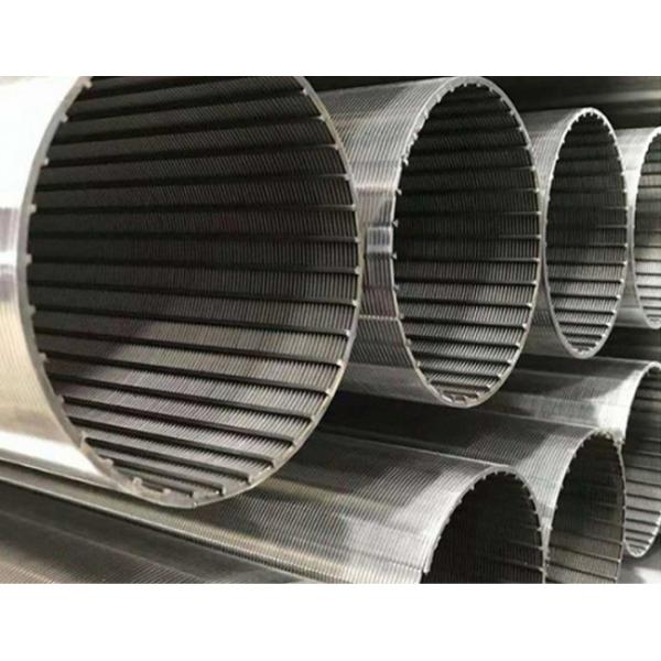 alambre de acero inoxidable Mesh Wedge Wire Sieve Tube del filtro de aceite de 0.05m m 0.075m m antienvejecedor