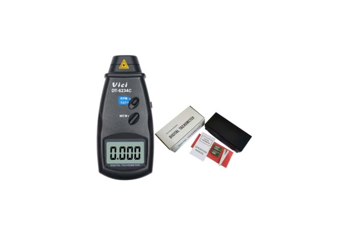 Тип тахометр лазера DT-6234C цифров выстраивает в ряд 99999 RPM