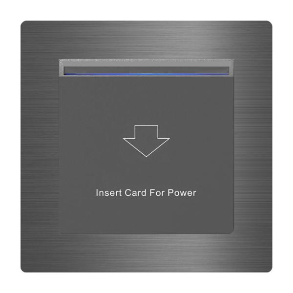 UK Back Box 86mm Size Hotel Room Card Holder High Voltage 220VAC+-10%