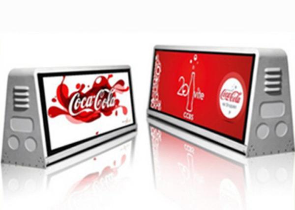 Taxi Mobile Advertising Led Display Wireless Control With Waterproof Aluminum Cabinet