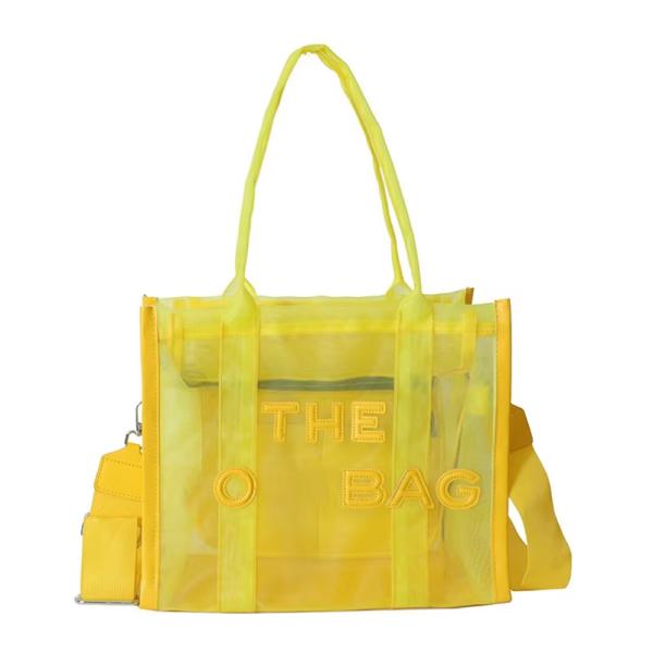 Stylish All Seasons Clear PVC Transparent Designer Large Capacity Crossbody Tote Bag