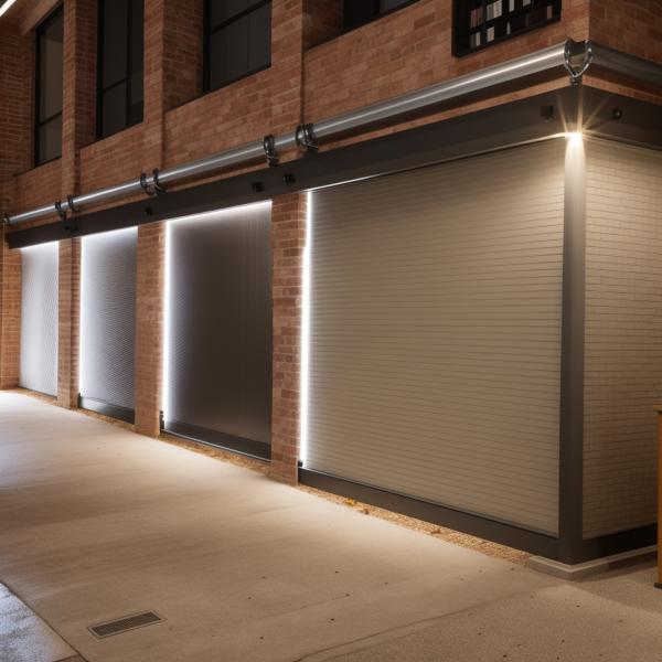 Residential Aluminium Rolling Door Commercial Aluminium Alloy Frame Gate