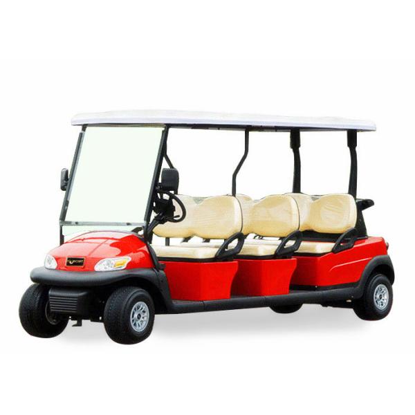 Popular Outdoor 6 Seater Golf Cart With Aluminum Rim , 48V Battery Voltage
