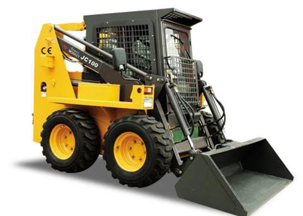 3.1 Meters Work Arm Bobcat Skid Steer Compact Track Loaders 100HP Power 3800 Kg Weight
