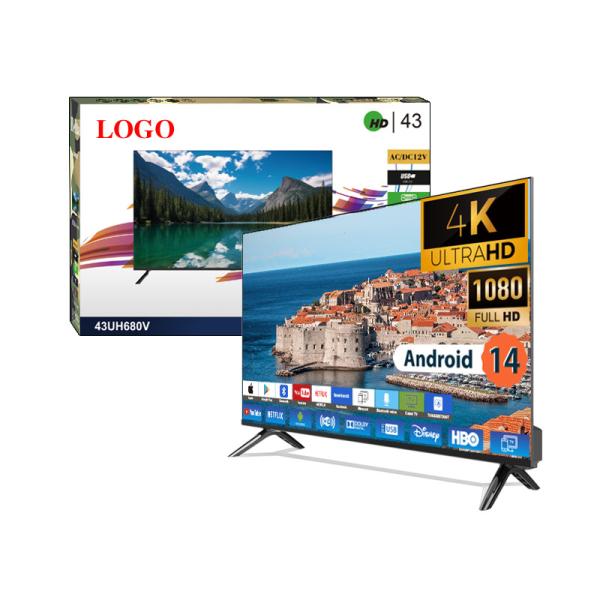 Téléviseur Android UHD intelligent 32 40 50 55 65 pouces LED 4K