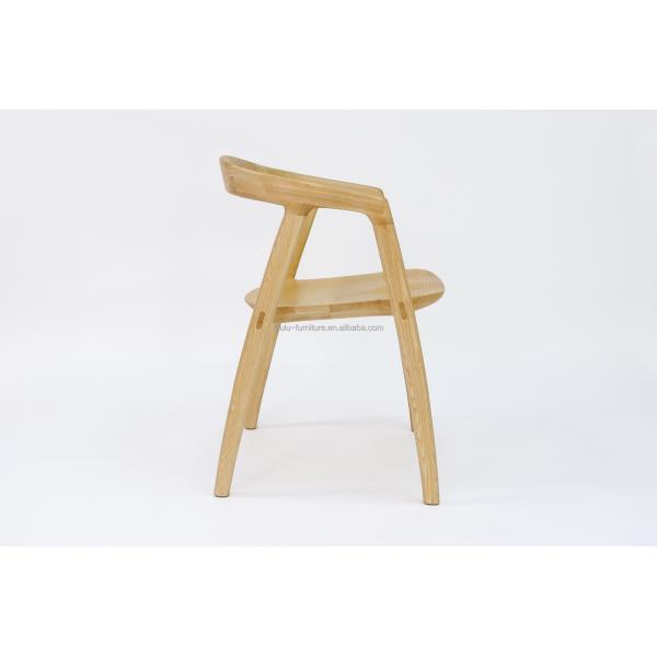 Silla de comedor de madera sólida con acabado de nitrolacquer y NO diseño plegado a razonable en madera de ceniza