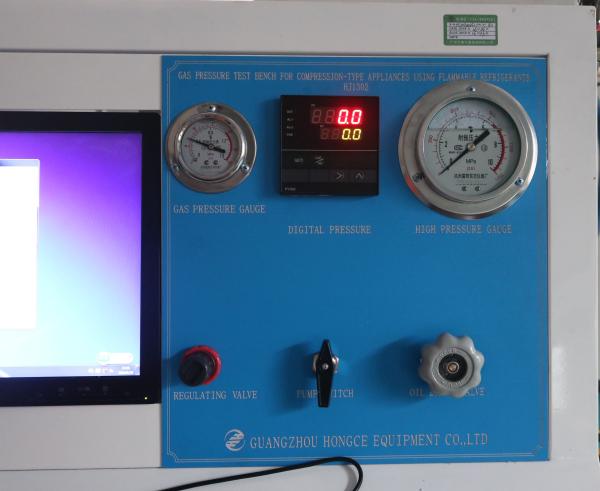 Banc d'essai inflammable de pression de gaz de réfrigérants pour la compression - dactylographiez les appareils