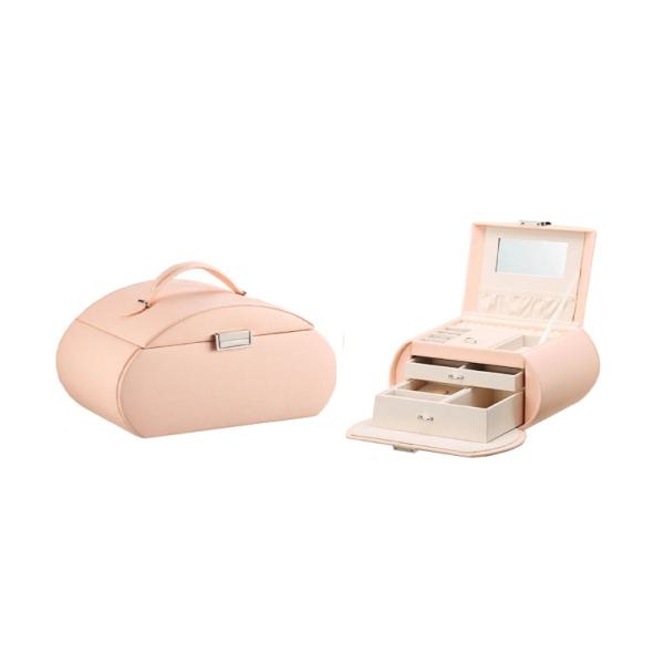 Crocodile Grain Leather Empty Jewelry Gift Boxes PU Imitation Leather With Tray