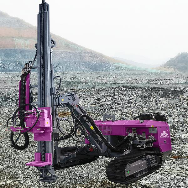 Surface Drilling Machine Mining DTH Drilling Rig Rotate Speed 180r/min Crawler Drilling Rig