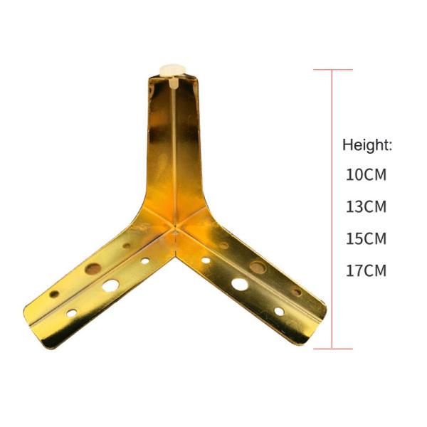 Нога мебели Chrome штуцеров оборудования мебели ног угла софы металла для софы