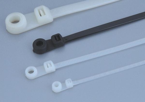 Mountable head cable ties