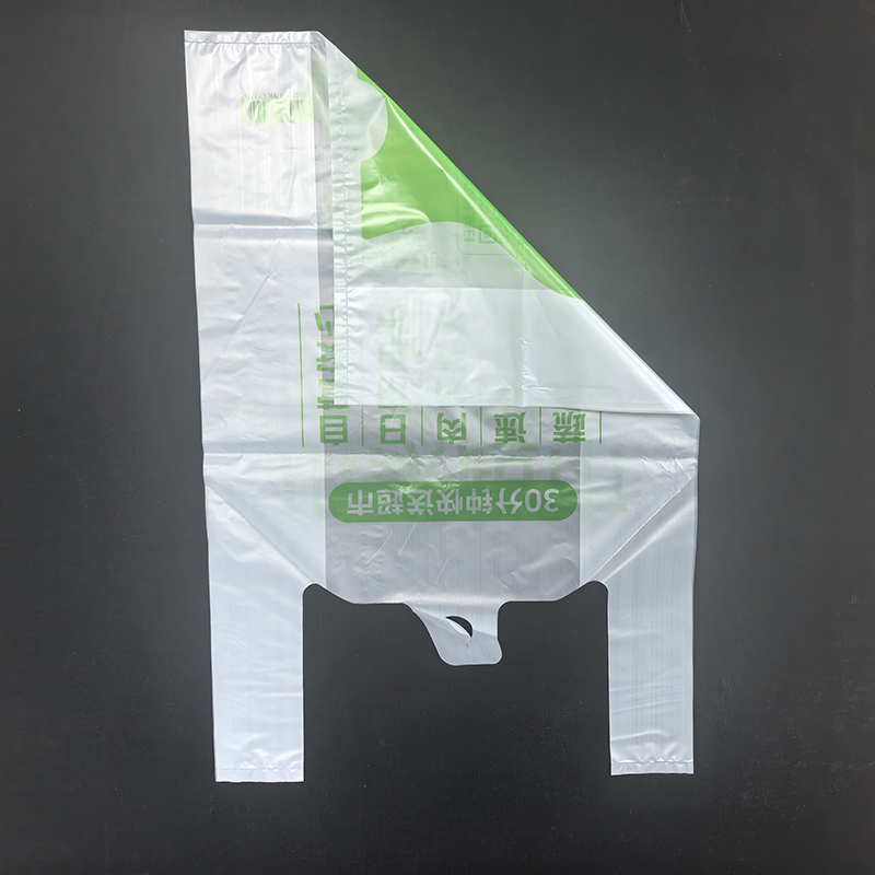 Convenience Store Bento Compostable T Shirt Bags  28x45cm PLA PBAT