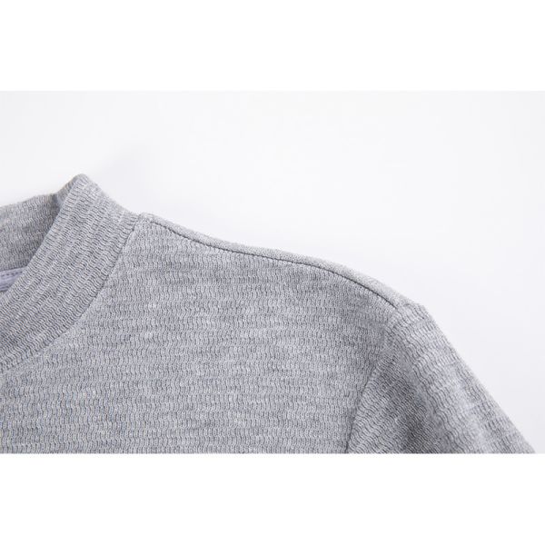 Men's Cotton Blend Crewneck Sweatshirt Fleece Lined Pullover Long Sleeve Tee Resist Pilling