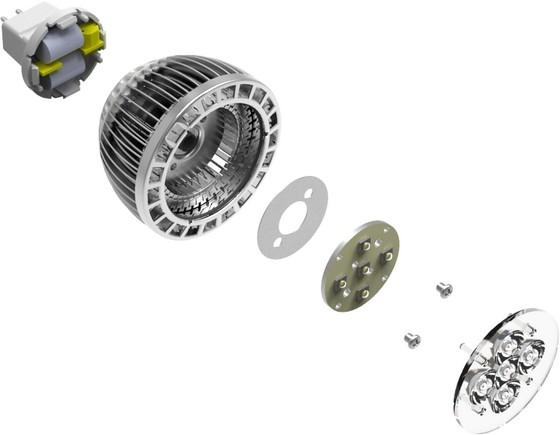 High Brightness 5W / 500 LM / MR16 / 85 - 265V CREE Led Spot Lamps Ce & RoHs approval