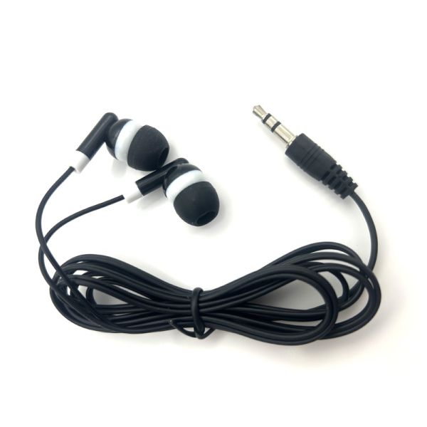 Top Seller 100% QC Check Disposable Airline Earphones for Noise Cancelling Aviation Headset 3.5mm Wired Customization