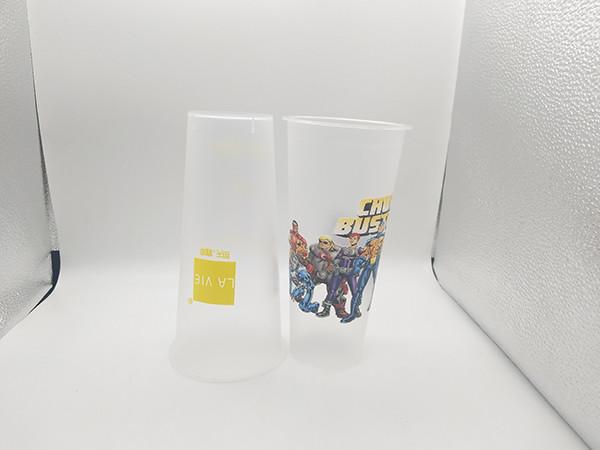 Plastic 3D Lenticular Cup Dia 90*Height 177 mm Size , Promotional Plastic Cup