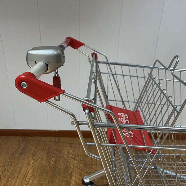 180L General store Galvanized European Market Supermarket Shopping Trolley