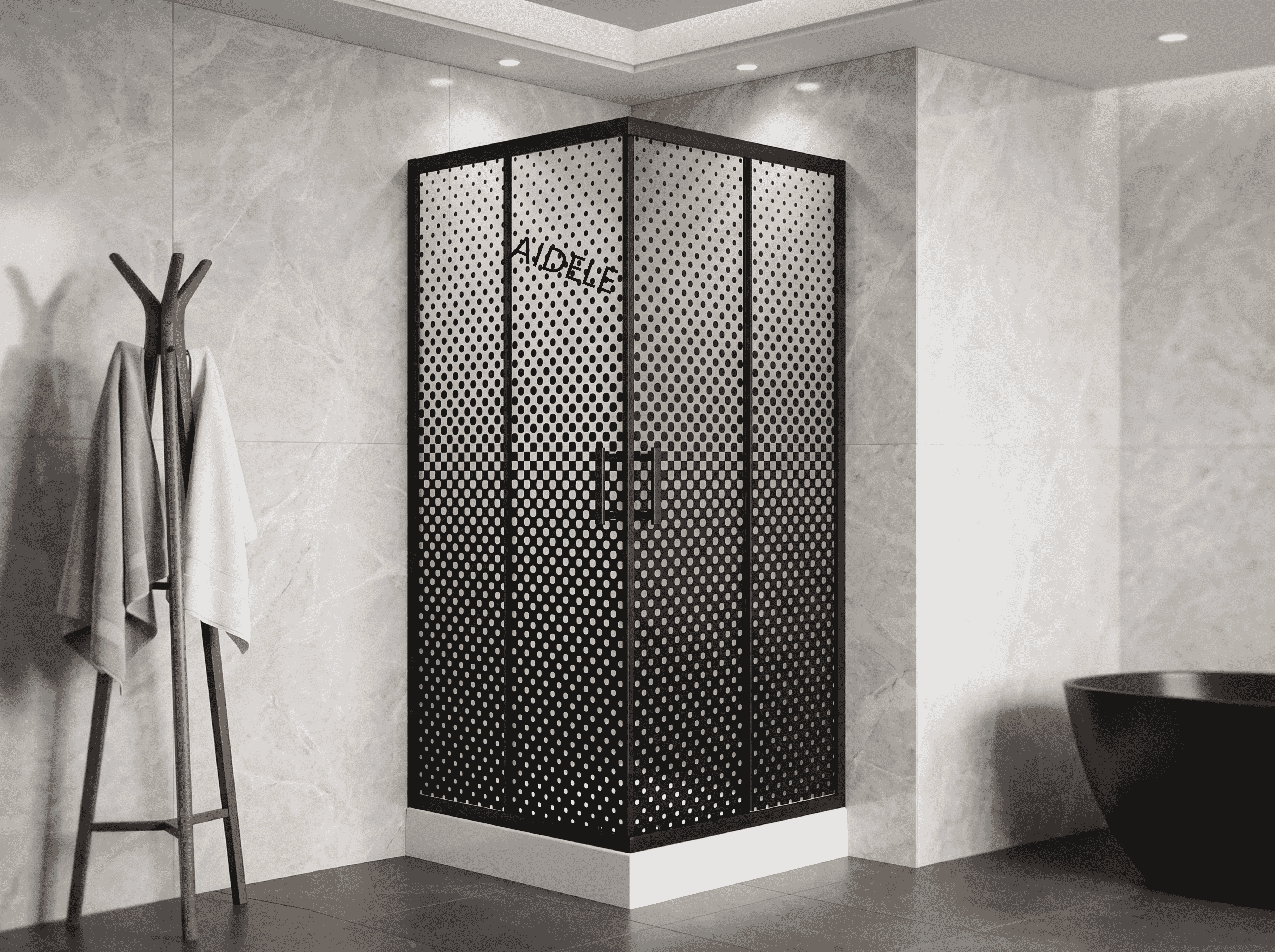 Integral Factory Modern Mosaic Glass CE Certification Shower Enclosure Bathroom with Tray