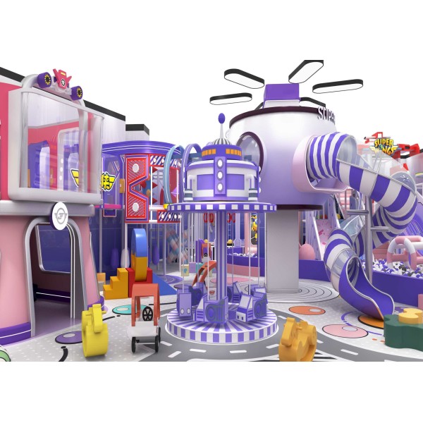 Galvanized Steel Frame Private Indoor Playground for Home Villa