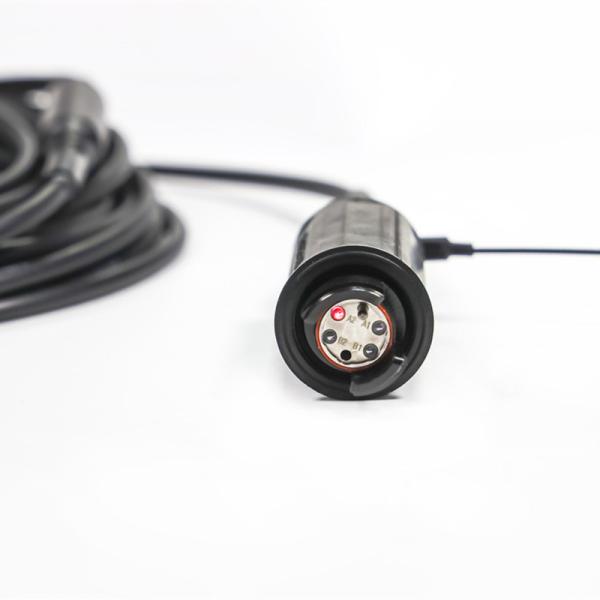 Tactical waterproof fiber cable Hermaphroditic Interconnection Expanded Beam Connector HXB13