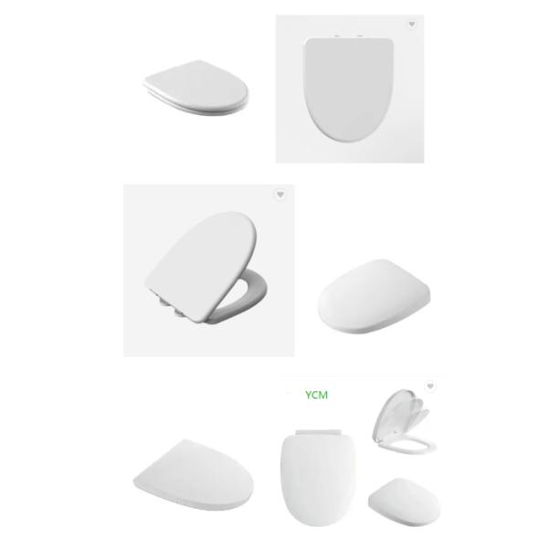 Slow-Close Polypropylene Toilet Seat Cover with Quick Release Installation for Modern Bathrooms