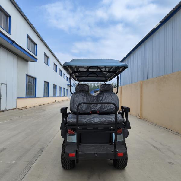 Уличная юридическая пользовательская серая голубая электрическая гольф-коляска с 6-местным семейным литием