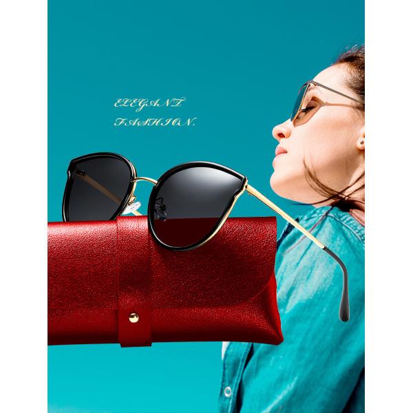 Trendy UV400 Big Frame Personalized Driving 142MM Women Sunglasses