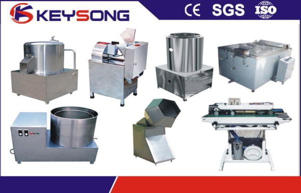 Small Scale Potato Chips Machine , Frozen French Fries Production Line Equipment