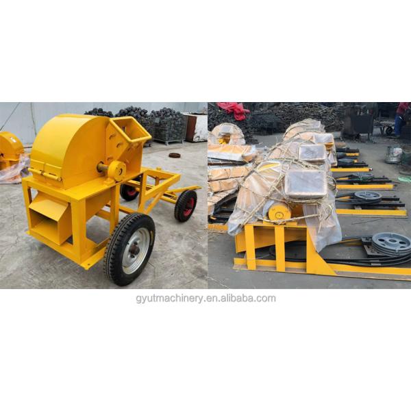 Сдавливание отходов древесины из биомассы с помощью деревянного бревна