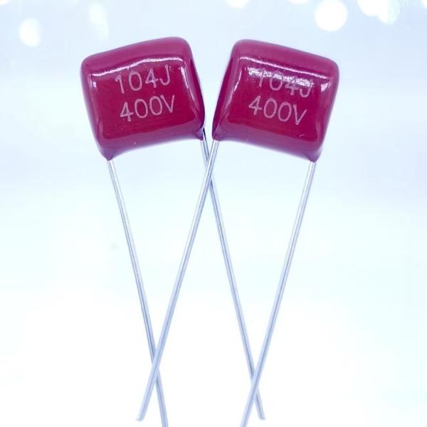 Metallized Polyester Film Mini Capacitor CL21X 104J400V Laser Printing
