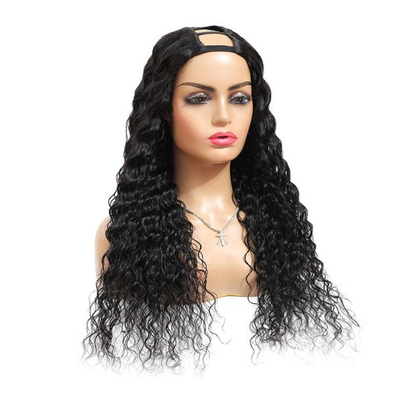 U Part Brazilian Virgin Machine Made Wig Vendor Soft and Shiny No Tangle Average Size