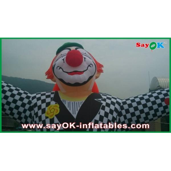 Customized Commericial Vivid Inflatable Clown Mascots With Logo Printing Inflatable Advertising Characters
