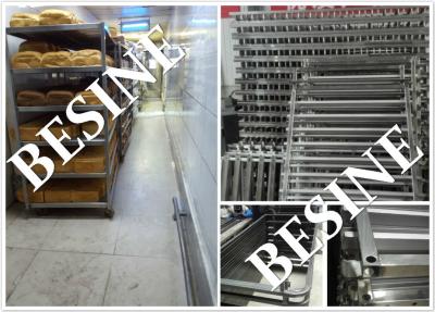 stainless steel 304 food Grade oven racks ,trays trolleys , steel food racks ,bakery   trolleys for bread production
