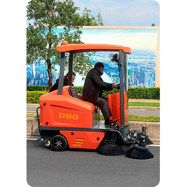 580Kg Industrial Floor Sweeper Scrubber 10800m2/H For Warehouse 48V 120Ah
