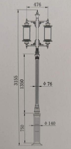 High Pressure Sodium Lamp Outdoor LED Garden Lights 70W - 150W Long Lifetime