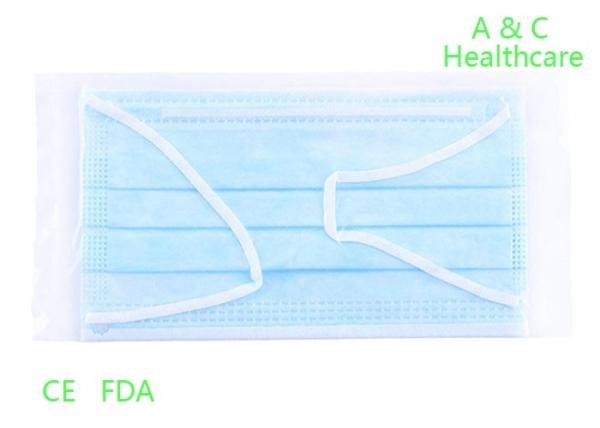 Triple Layer Surgical Mask Anti Fog Face Mask With Elastic Ear Loop