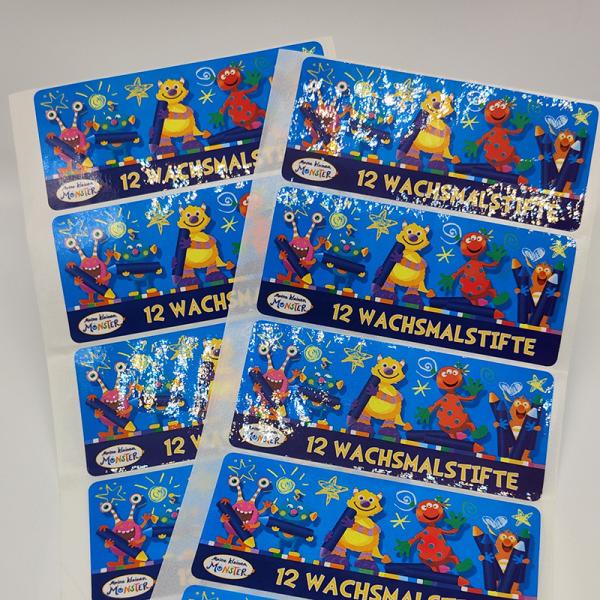 As etiquetas da etiqueta de esparadrapo do filme de BOPP envernizam Matte Laminated Sticker Paper lustroso