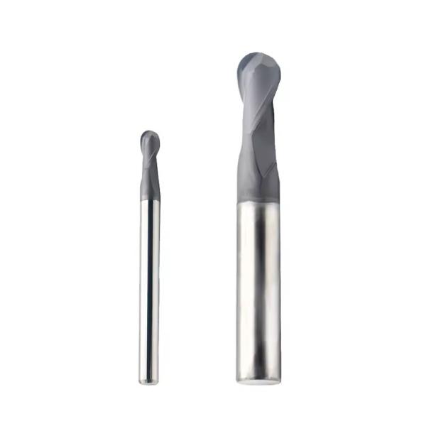 Solid Carbide Diamond Coating CNC 2 Flutes Ball Nose Cutting Tools for Graphite