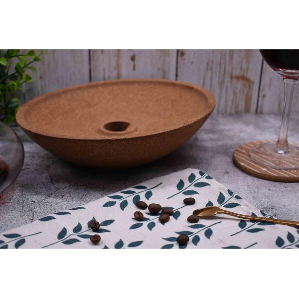 23cm Natural Cork Coasters Sturdy Glass Top Wine Decanter Cork Stoppers Anti Corrosion