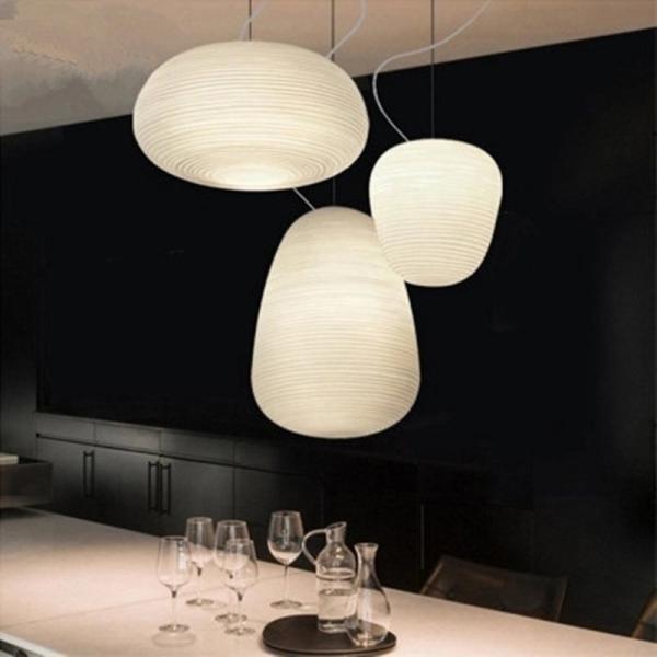 White Retro globe pendant light glass ball lamps shade suspension lamp(WH-GP-83)
